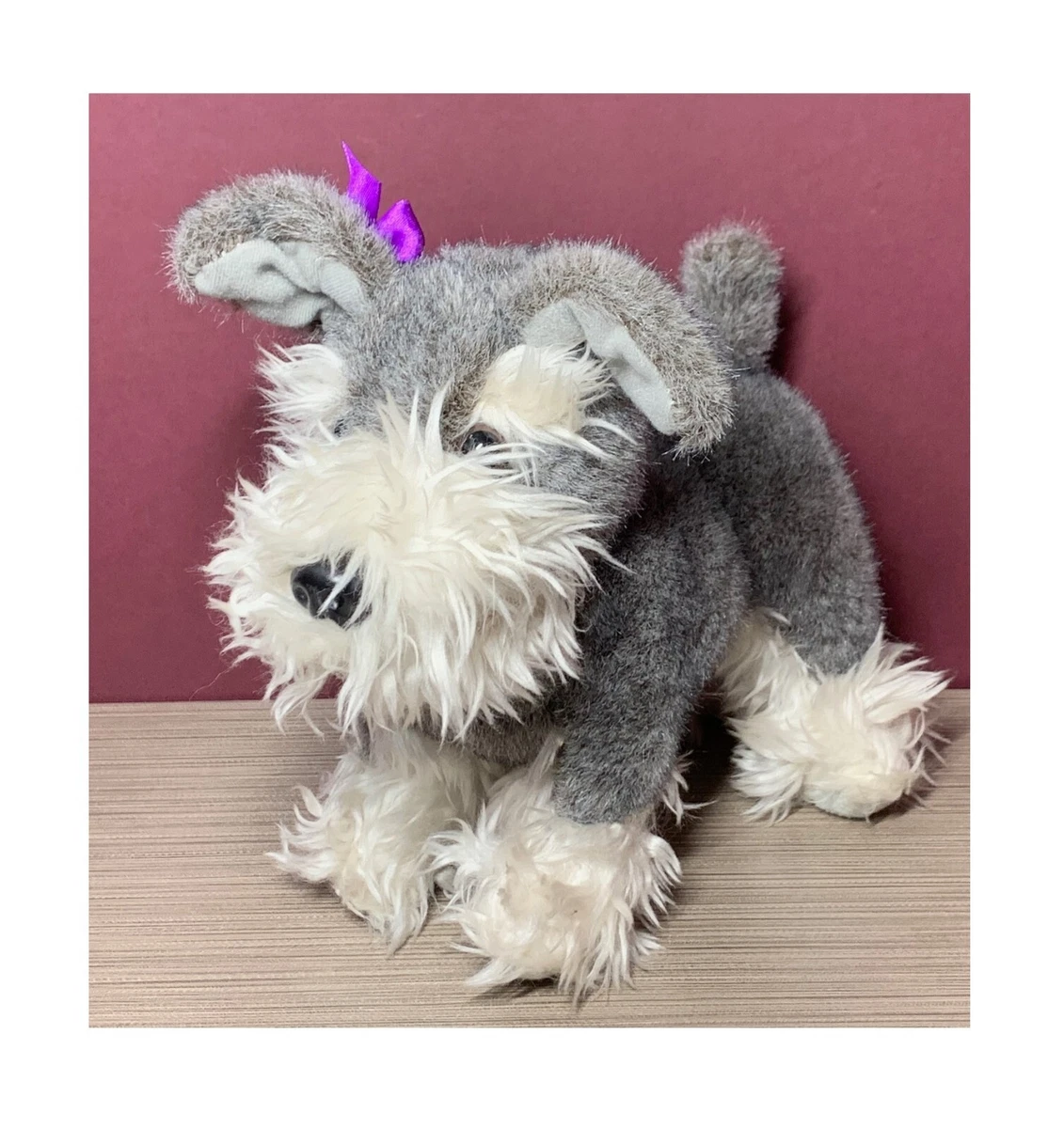 Plush schnauzer on sale