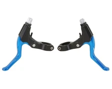 1 PAIR ALTALINE CANTILEVER BICYCLE BRAKE LEVER SET BLACK/BLUE.