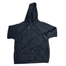 Nike Women's Size Medium Black Terry Fleece Full Zip Hoodie Jacket Cv6550 010