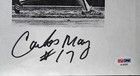 CARLOS MAY #17 Chicago White Sox PSA/DNA COA Autographed 4X6 Photo A6460 — photo 4