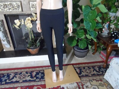 New Stella McCartney Black Skinny Leg Trouser/Legging w/Exposed Zipper Size US 2