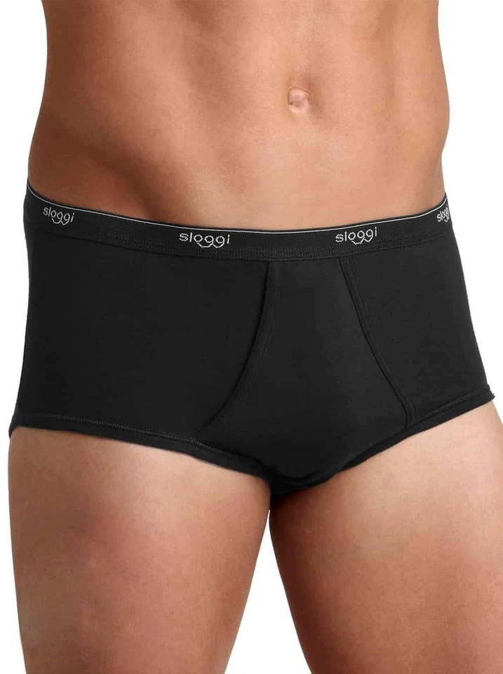 Sloggi UOMO Basic MAXI CONFEZIONE DA 2 PEZZI mutande slip men APERTE DAVANTI Slo - Immagine 2 di 3