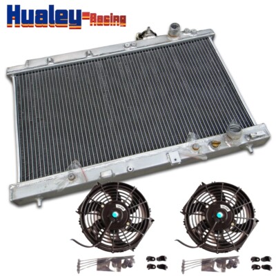 Aluminum Radiator &Fan For 1994-2001 Acura Integra RS LS GSR AT/MT #CU1741