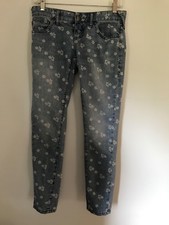 Free People Ditsy Floral Ankle Jeans Size W 25
