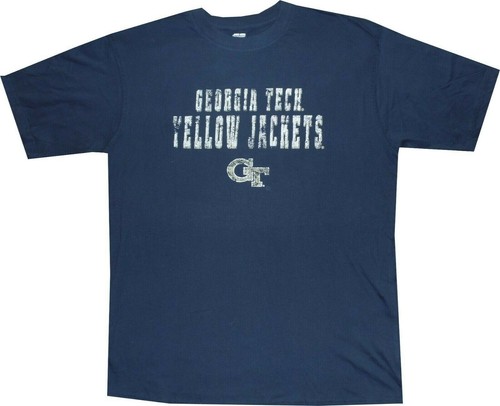 NWT Georgia Tech Yellow Jackets Faded Logo Oversized T Shirt