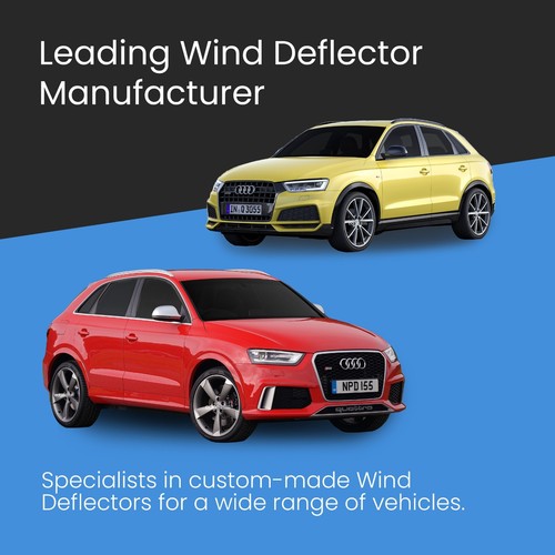 Audi Q3 MK1 2011-2018 5 Door SUV Wind Deflectors 4pc Tinted - Picture 2 of 10