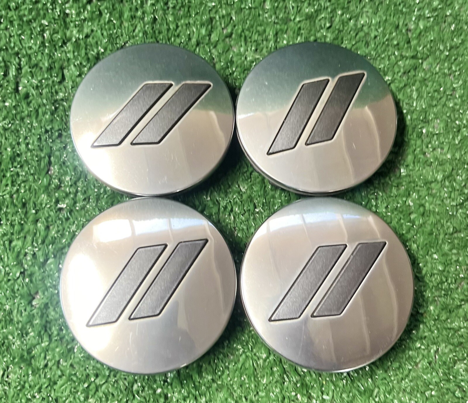 Dodge Challenger Charger Polished Caps W/Logo Wheel Center Caps (4) OEM 17-23