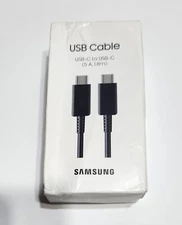 NEW Original Black Samsung USB-C to USB-C 1.8m (5A) Cable EP-DX510 - SEALED