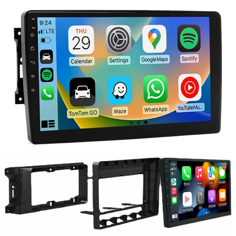 10.1'' Carplay For Dodge RAM 1500 2500 2009-2012 Android 15 Car Radio GPS Stereo - Image 2 of 4