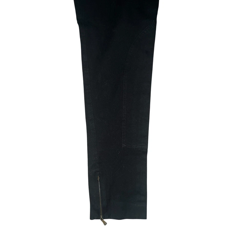 Jennie Maac Pantalones Oscuro Academia Minimalista Monocromo Cremallera Parte Inferior Talla S Foto 3 de 4