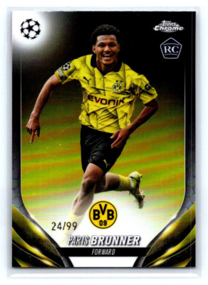 2023-24 TOPPS Chrome UCC 44 Paris Brunner (Borussia Dortmund)   RC /99