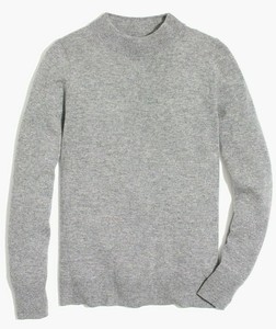 j crew cashmere mockneck sweater