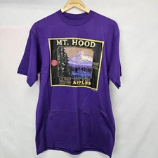 Vtg Jerzees Ft Hood Tee Size L Columbia Gorge Center Purple