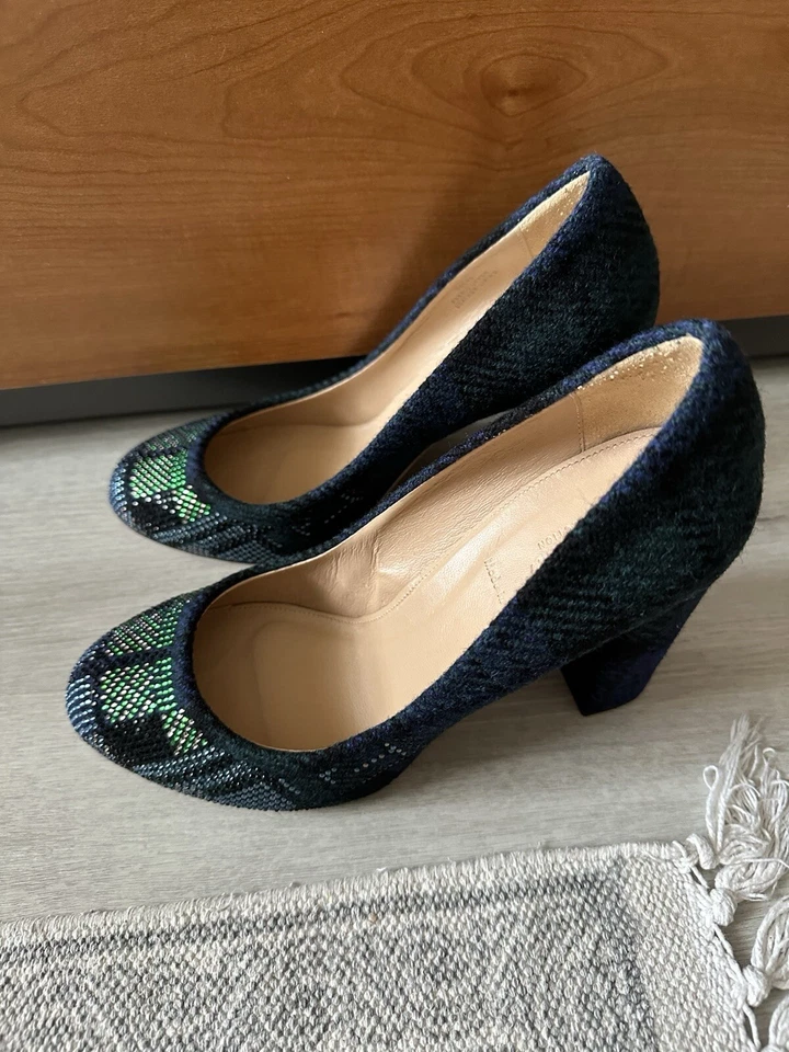 Zapatos de salón JCrew Collection, tacón bloque, excelente estado usado, talla 9 Foto 3 de 4