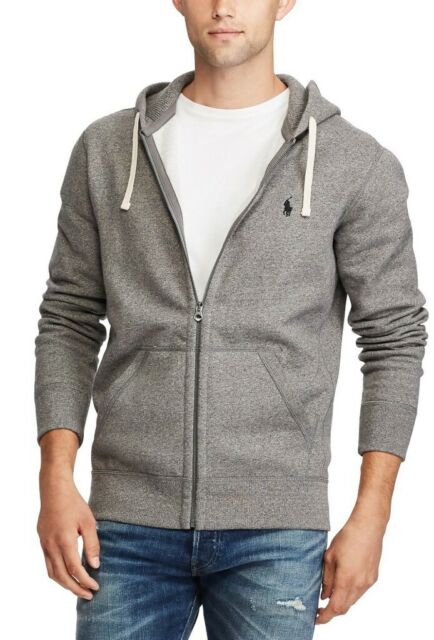 Polo Ralph Lauren Classic Full-Zip Fleece Hooded Sweatshirt, Large ...
