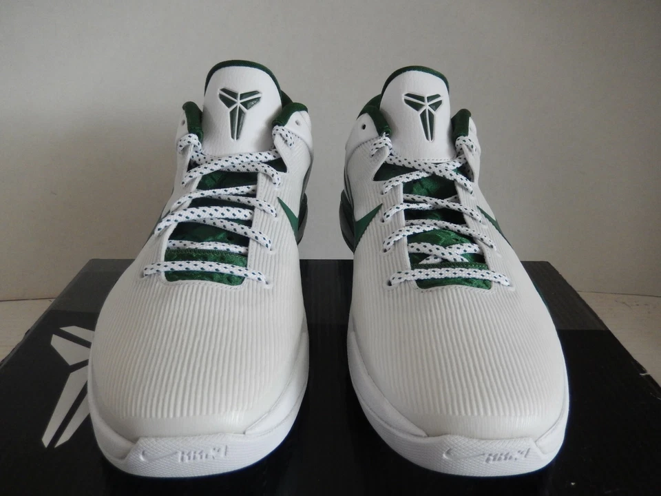 NIKE ZOOM KOBE VII 7 SYSTEM TB BLANCO-VERDE GARGANTA TALLA 11.5 [517359-109] Foto 3 de 4