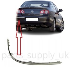 NEW REAR BUMPER CHROME MOLDING STRIP TRIM LEFT FOR VW PASSAT B6 2006 - 2010