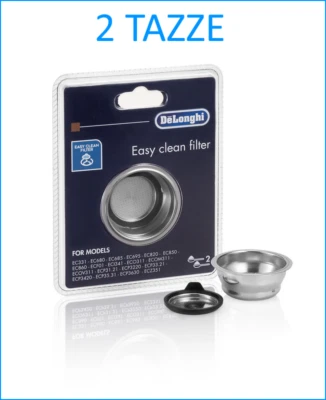 DE LONGHI Filtro Crema 2 Tazze Macchina Caffè EC860 EC680 DEDICA ICONA DEDICA