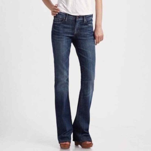 Bootcut Raw Hem Blue Jeans Size 
