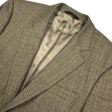 Jos. A. Bank Men's Wool/Cashmere Tweed 2-Button Blazer Tan/Brown • 41R