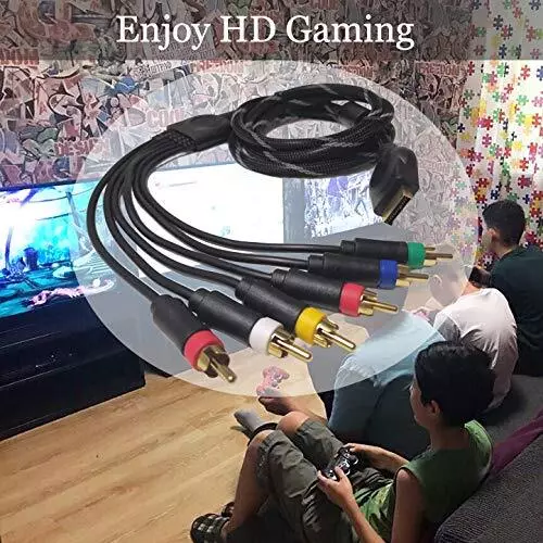 NEW!HD Retrovision PlayStation 2/3 PS2/PS3 Premium YPbPr Component Video Cable - Picture 7 of 13