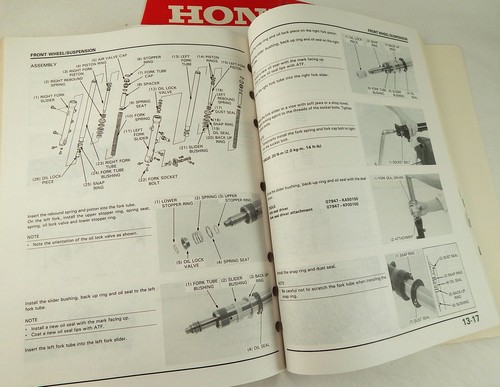 ORIGINAL HONDA 87-88 CBR1000F TALLER SERVICIO REPARACIÓN MANUAL DE MANTENIMIENTO FABRICANTE DE EQUIPOS ORIGINALES - Imagen 6 de 7