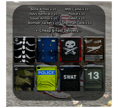 Payday 2 Armor Skin (8 Armor Skins 10x)