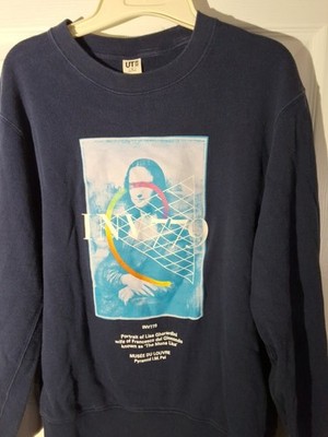 Uniqlo x Musee De Louvre x Peter Saville Mens,  Unisex Sz M Mona Lisa Sweatshirt