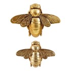 Bee Wall Hanging Ornament Resin Sculpture Figurine Hanging Pendant Animal Wall