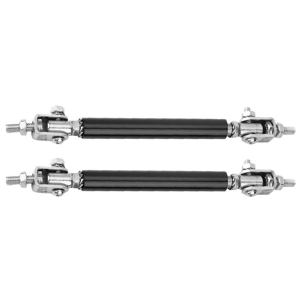 2Pcs 75mm Car Bumper Protector Lip Rod Splitter Strut Tie Bar Support Front DTS
