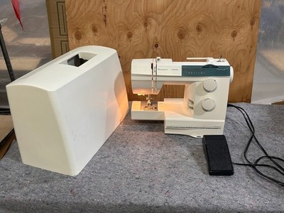 Husqvarna Viking Emerald Sewing Machine Model 116 With Foot Pedal & Cover