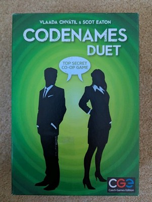 CODENAMES DUET Brettspiel (grüner Karton) - Tschechische Spiele - vollständig sehr guter Zustand