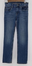 Tucker+Tate Jeans Boy's Slim Straight Medium Wash Adjustable Waist Denim Sz 10
