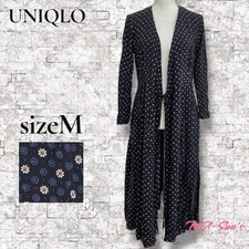 UNIQLO Ines Navy Long Dress Small Flower Pattern M Used