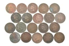 Lot 20 1800's 1890-1899 Indian Head Penny Cents US Coin Collection 2/5 Roll *375