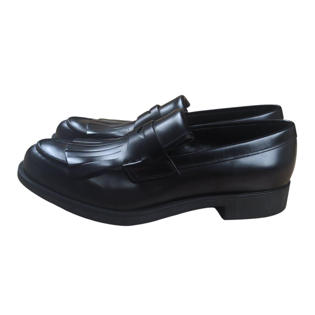 PRADA Men's Dress Shoes Loafers Leather Black UK8/US9 112973c thumbnail 12
