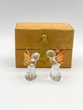 About Face Designs Kissing Glass Angels Set w/ Box 2000 #182304