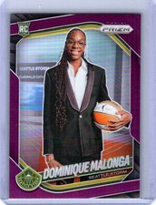 2025 Panini Prizm WNBA #144 Dominique Malonga Purple Prizms #/149