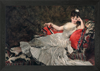 Lady in Poise Gerahmtes Wandbild Poster Leinwanddruck Bild