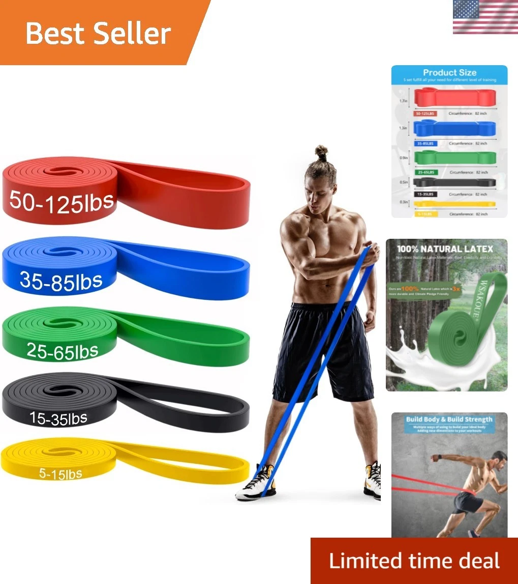 Pull Up Bands, Resistance Bands, Pull Up Assistance Bands Set for Men & Women...
Opens in a new wind