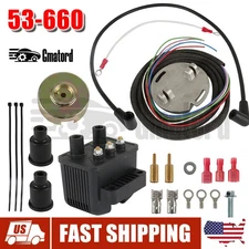 Single Fire Programmable Ignition Coil Kit 53-660 For EVO Big Twin XL Sportster