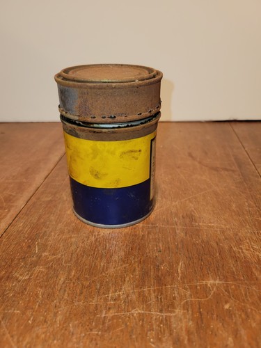 Vintage Hornite Vernish Tin A.C. Horn Co. New York Paint Can ottima grafica - Foto 3 di 8