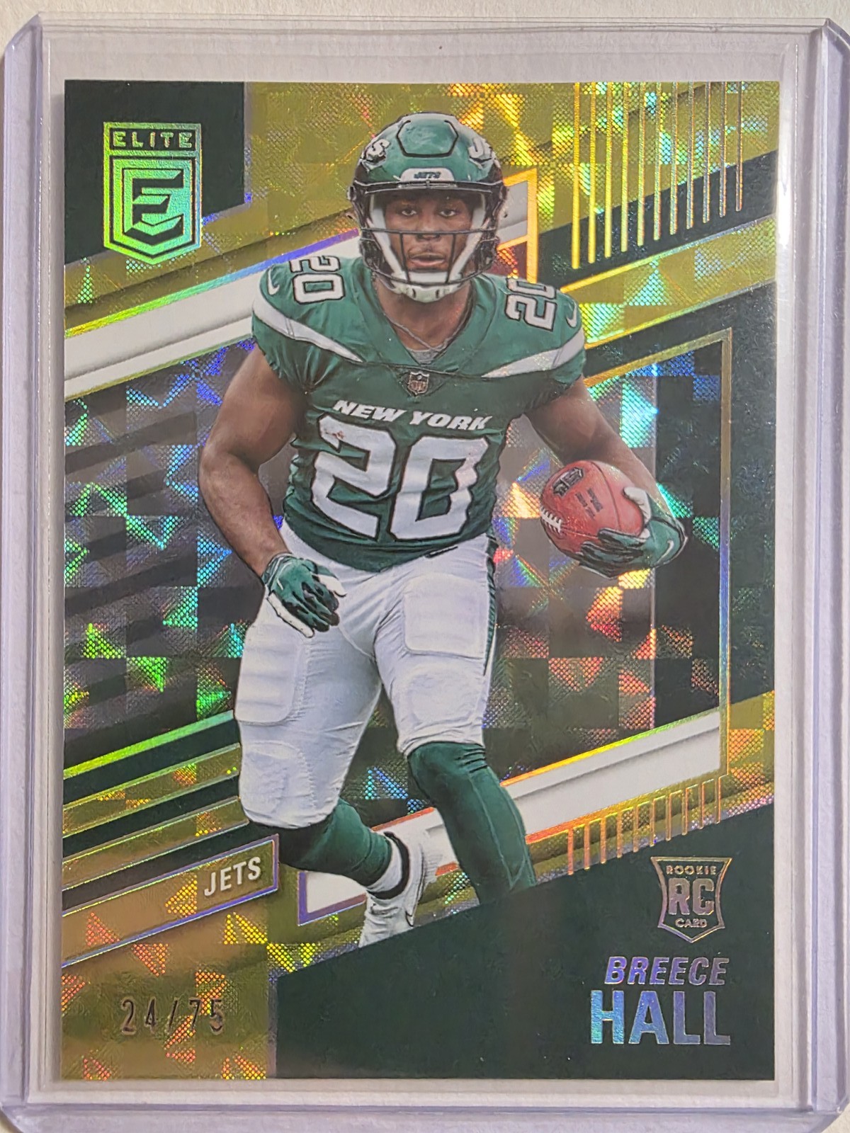 2022 Panini Donruss Elite - Rookies Breece Hall #108 Yellow /75 (RC)