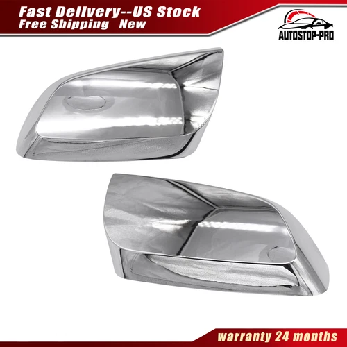 For Chevrolet Impala 2014-2019 Chrome Mirror Cover Passenger+Driver Side
