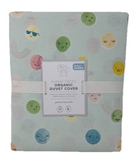 Pottery Barn Kids Funny Faces Organic Duvet Cover Full/Queen NWT TO