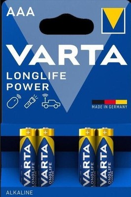 Varta Longlife Power AAA LR3 Micro 1,5V Batterien 1270mAh im 4er Blister 4903