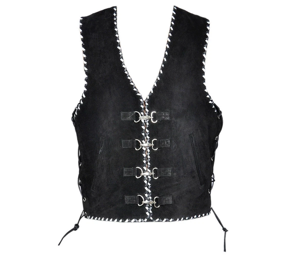 Motorcycle Leather Vest Rider Touring Motorbike Mens Leather Designer Biker Vest