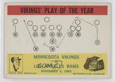 1964 Philadelphia Minnesota Vikings Norm Van Brocklin #112 HOF 1m8