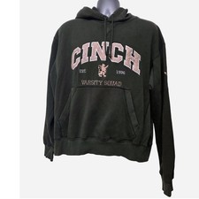 Cinch Varsity Squad Hoodie "Est 1996" Graphic Pullover Sweatshirt Men's Size M