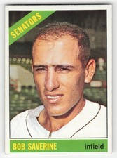 Bob Saverine 1966 Topps #312 Washington Senators Ex